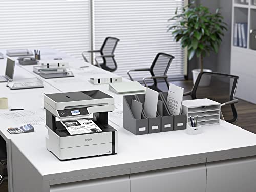 Epson EcoTank ET-M3170 Wireless Monochrome All-in-One Supertank Printer with ADF, Fax and Ethernet PLUS 2 Years of Unlimited Ink*, White