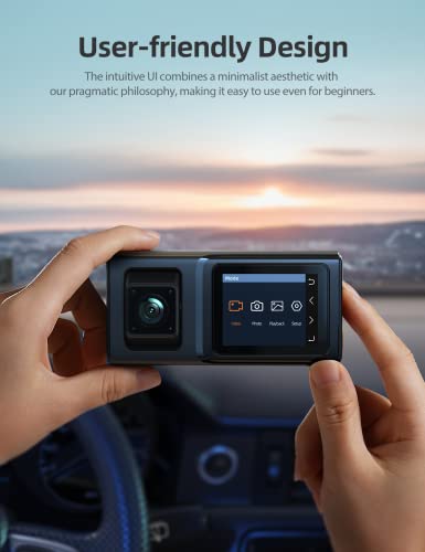iZEEKER Dash Cam Front and Inside, 2K Single, 1080P Dual Dash Camera for Cars, Infrared Night Vision for Taxi Driver, Accident Record, Loop Recording, Parking Mode