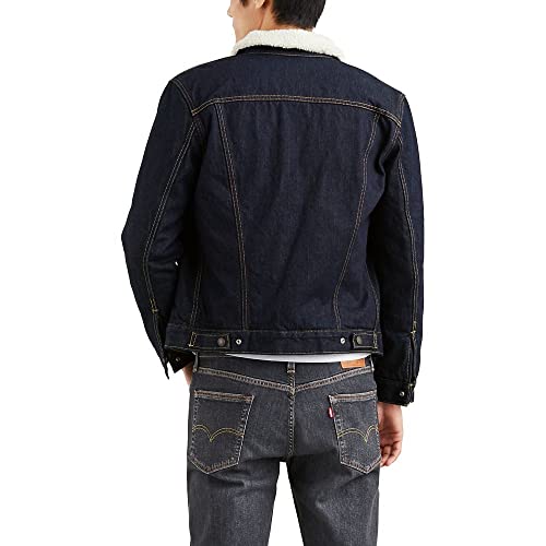 Levi's Men's Sherpa Trucker Jacket (Also Available in Big & Tall), Juniper Rinse, S