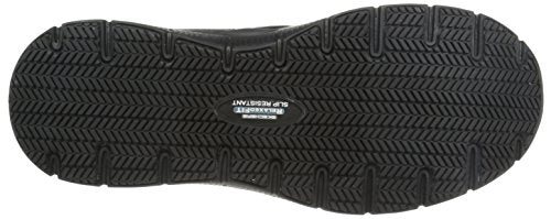 Skechers Men's Black Flex Advantage Slip Resistant Mcallen Slip On - 9 D(M) US