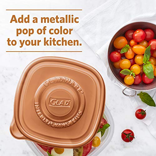 GladWare Home Snack Food Storage Containers, Small Rectangle Holds 9 Ounces of Food, 5 Count Set | With Glad Lock Tight Seal, BPA Free Containers and Lids
