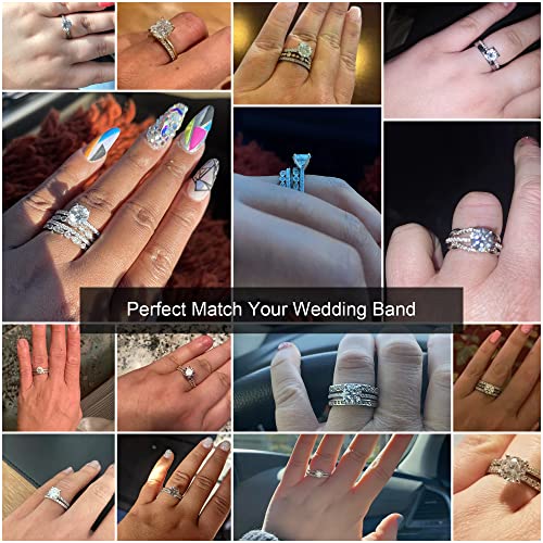 1.5CT Gold Moissanite Rings for Women, D Color VVS1 Clarity Brilliant Cut Classic Solitaire Moissanite Wedding Rings S925 Sterling Silver Four Prongs Moissanite Engagement Ring for Women Gifts(6.5#)