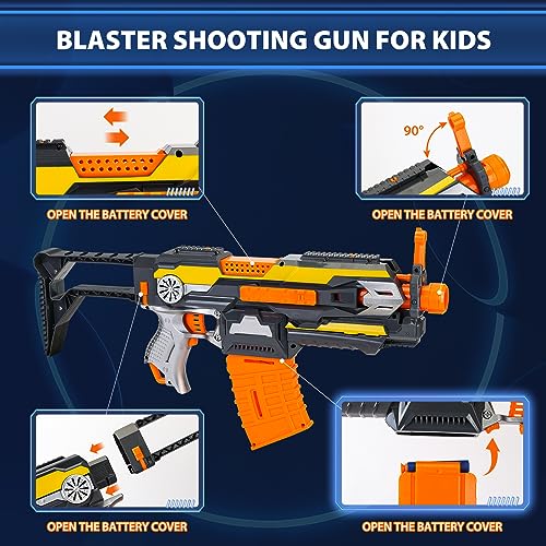 Automatic Toy Gun, Electric Toy Foam Blasters & Guns with 40 Bullets, Kids Toys for 6 7 8 9+ Year Old Boys, Cool Great Birthday Gift for Kids, Teens & Adults