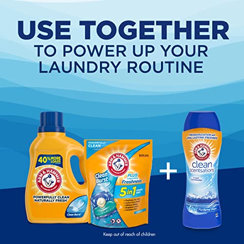 Add 3 To Your Cart! Arm & Hammer Clean Burst, 170 Loads Liquid Laundry Detergent, 170 Fl oz