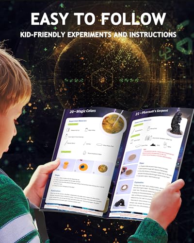 Japace Magic Kit & Science Kits for Kids Age 6-8-10-12, 8 Beginner Magic Tricks & 69 Science Experiments STEM Chemistry Sets, Christmas Birthday Gift Ideas for Kids, Educational Toys for Boys & Girls