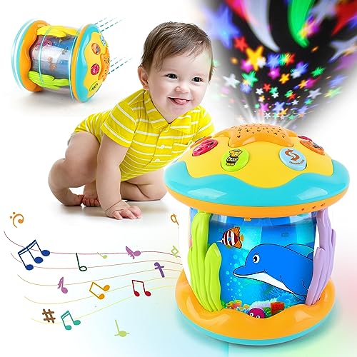 UBEE Baby Toys 6 to 12 Months, Musical Light Infant Toys Baby Crawling Toys 6 Month Old Baby Toys 3-6 Months, Tummy Time Toys for Toddlers 1 2 3 Years Old Boys & Girls Toy