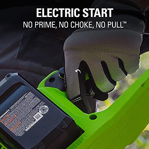 Greenworks 2 x 24V (48V) 16" Brushless Cordless Chainsaw (Great For Tree Felling, Limbing, Pruning, and Firewood / 125+ Compatible Tools), (2) 4.0Ah Batteries and Dual Port Rapid Charger Included
