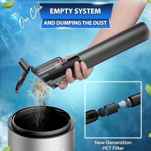 Cordless Vacuum Cleaner, Halostar Stick Vac, 20Kpa Strong Suction, Detachable Dust Cup, 4000mAh Vacuum Cleaner, 50-Min Decent Runtime for Vacuuming Hardwood Floors, Carpets, Upholstery, Rugs, or Hairs