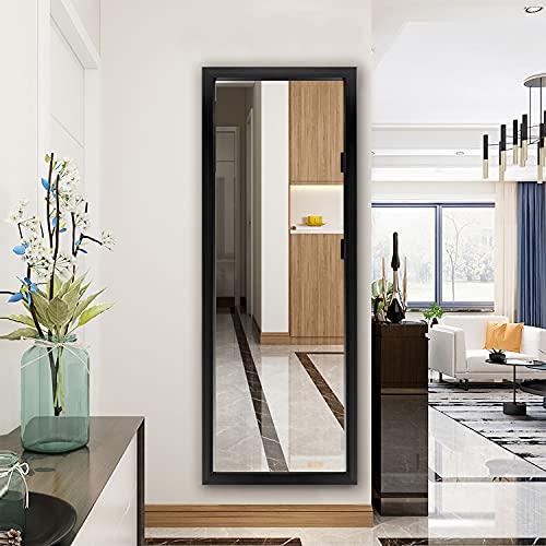 NeuType 43"x16" Full Length Mirror Wall Mirror Floor & Full Length Mirrors Body Mirror Standing Mirror Black Mirror Shower Mirror Boho Mirror Polystyrene Frame No Stand