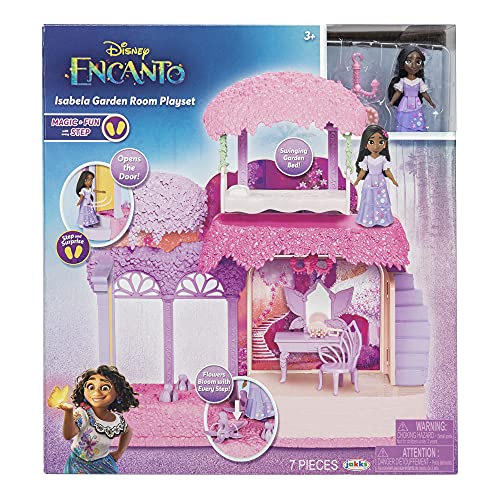 Disney Encanto Isabela's Garden Room Playset Includes Isabela Doll Figure - Flowers Bloom with Every Step!