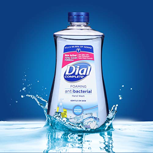Dial Complete Antibacterial Foaming Hand Soap Refill, Spring Water, 32 Fl Oz