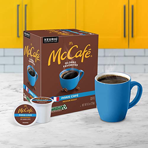 McCafe Paris Café, Single Serve Coffee Keurig K-Cup Pods, Medium Roast Coffee, 96 Count
