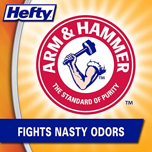 Hefty Flap Tie Small Trash Bags - Clean Burst, 4 Gallon, 312 Total,26 Count (Pack of 12)
