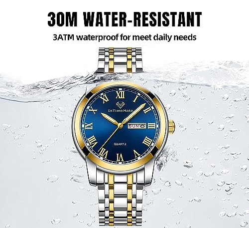 INTIMEMATE Stainless Steel Watches for Men