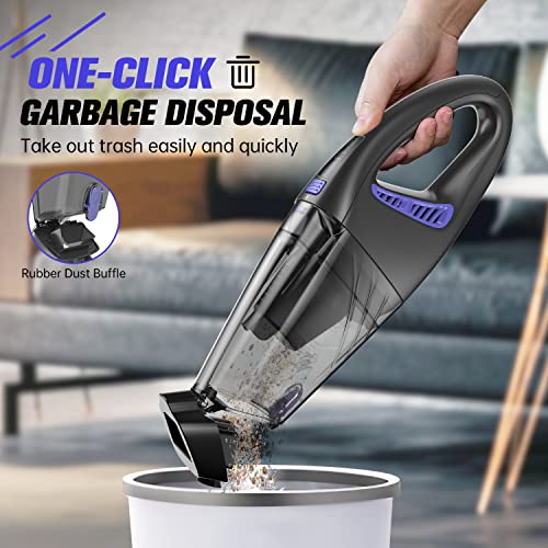 IMINSO Handheld Vacuum Cordless Car Vacuum Cleaner 9000PA, Rechargeable Hand Vacuum Cordless with LED, Lightweight, Portable Hand Held Vacuum, Handheld Car Vacuum for Car/Stairs/Pet Hair