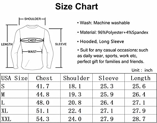 YuKaiChen Mens Casual Hoodies Pullover Midweight Hooded Sweatshirt White Large