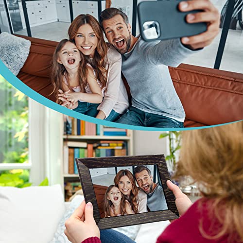7 Inch Digital Picture Frame WiFi Digital Photo Frame, IPS HD Touch Screen Smart Photo Frame, 16GB Storage, Auto-Rotate, Easy Setup, Share Photos/Videos via Frameo App from Anywhere