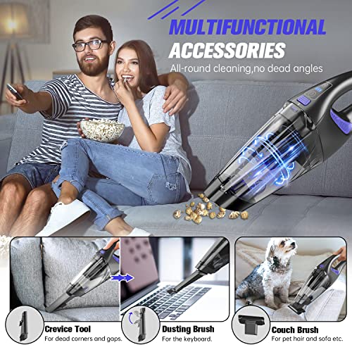 IMINSO Handheld Vacuum Cordless Car Vacuum Cleaner 9000PA, Rechargeable Hand Vacuum Cordless with LED, Lightweight, Portable Hand Held Vacuum, Handheld Car Vacuum for Car/Stairs/Pet Hair