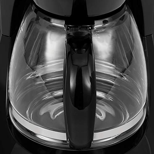 Black+Decker DCM100B 12-Cup Programmable Coffeemaker with Glass Carafe, Black