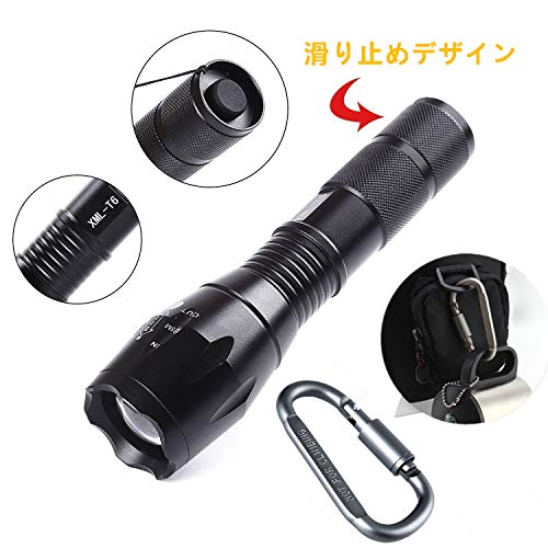 Tactical Portable LED Flashlight with 5 Modes