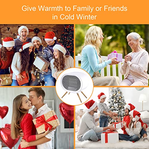 F.EASY.D Space Heater, 1000W Small Space Heaters for Indoor Use, PTC Fast Heating Ceramic Heater, Cute Portable Space Heater for Office, Home, Bedroom, Bathroom, Desk