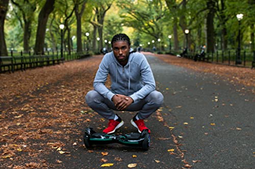 Hover-1 Superfly Electric Hoverboard, 7MPH Top Speed, 6 Mile Range, Long Lasting Li-Ion Battery, 5HR Full Charge, Built-In Bluetooth Speaker, Rider Modes: Beginner to Expert, Black
