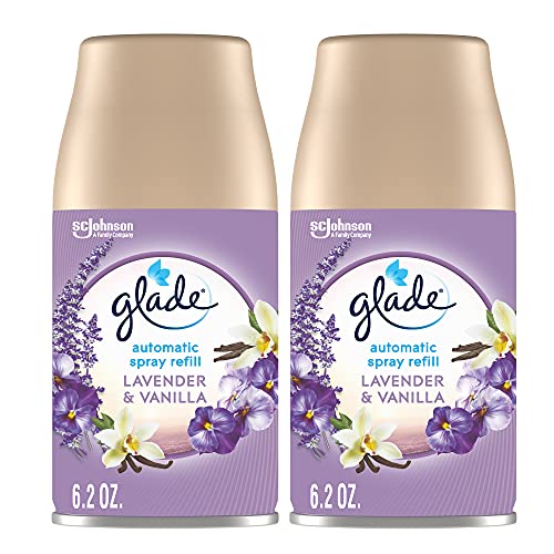 Add 3 To Your Cart! Glade Automatic Spray Refill, Air Freshener for Home and Bathroom, Lavender & Vanilla, 6.2 Oz, 6 Count