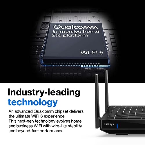 Linksys WiFi Mesh 6E Tri-Band Router | Fast and Reliable speeds | Connect 50+ Devices | Coverage of 2,500 Sq Ft | 2021 Release