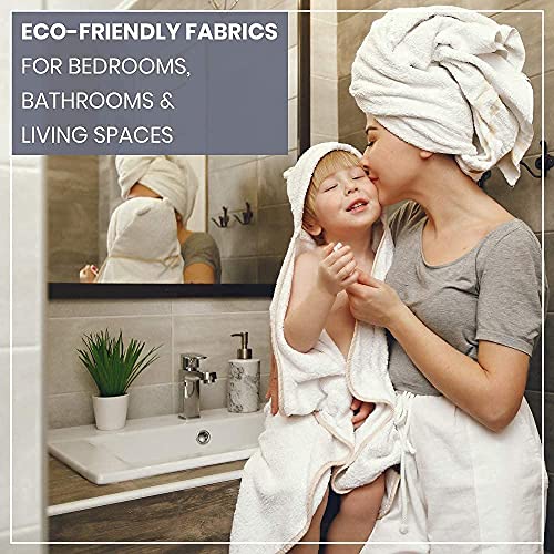 18 Piece Bath Towels Set, 100% Cotton Bathroom Towels, Super Absorbent Towel Sets for Bathroom, Gym Towels, Spa Towels, 4 Large Bath Towels, 6 Hand Towels, 8 Washcloths - Chocolate Brown