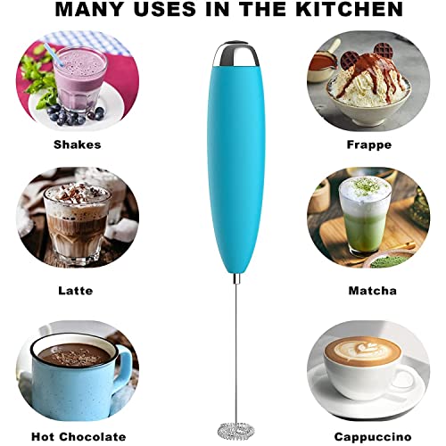 MPDPOW Milk Frother, Hand Mixer, Frother for Coffee, Battery Operated (Not Included) Electric Small Coffee Whisk Hand Coffee Frother Electric Drink Stirrer for Lattes, Cappuccino, Hot Chocolate
