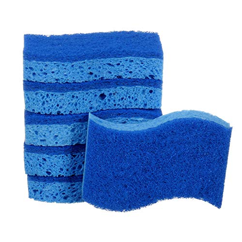 Scotch-Brite Non-Scratch Scrub Sponges, Sponges for Cleaning Kitchen, Bathroom, and Household, non-scratch Sponges Safe for Non-Stick Cookware, 6 Scrubbing Sponges
