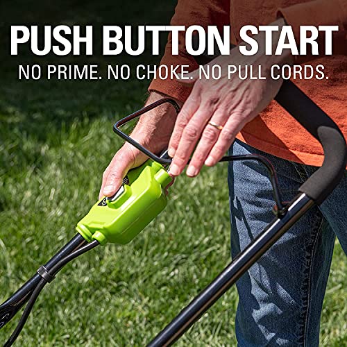 Greenworks 48V 17" Brushless Cordless Lawn Mower + 24V Brushless Drill / Driver, (2) 4.0Ah USB Batteries (USB Hub) and Dual Port Rapid Charger Included (2 x 24V)