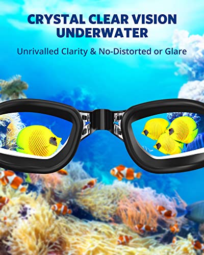 Aegend Swim Goggles, 2 Pack Swimming Goggles No Leaking Adult Men Women Youth
