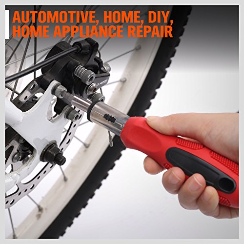 HORUSDY 102-Piece Magnetic Screwdriver Set with Plastic Racking, Includs Precision screwdriver and Magnetizer Demagnetizer DIY Tools for Men Tools Gift
