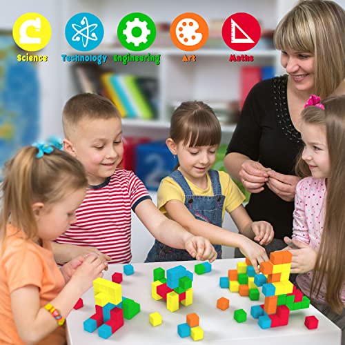 Dolanus Magnetic Blocks for Toddler Toys - 40 Pieces, Max Magnets Strong Magnetic Building Tiles for Kids, STEM Sensory Cube for Preschool, Gift for Boys Girls Age 3 4 5 6 7 Year Old, 1.0 Inch