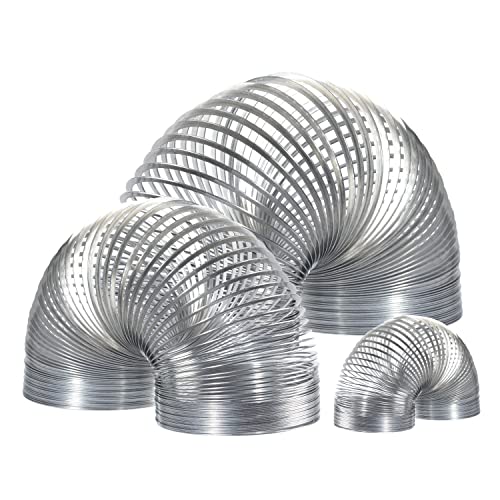 The Original Slinky® Brand Fidget Toy Pack: 1 Giant, 1 Classic, and 1 Slinky Junior Walking Metal Spring Kids Toys for Ages 5 Up