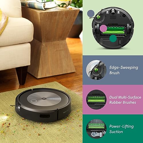 iRobot Roomba j7+ (7550) Self-Emptying Robot Vacuum – Avoids Common Obstacles Like Socks, Shoes, and Pet Waste, Empties Itself for 60 Days, Smart Mapping, Works with Alexa