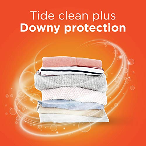 Tide with Downy Laundry Detergent Liquid Soap, High Efficiency (HE), April Fresh Scent, 59 Loads (92 Fl Oz)