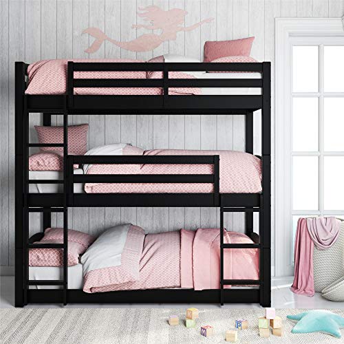 DHP Phoenix Triple Floor Bunk Bed | Black | DL7891TBBB model