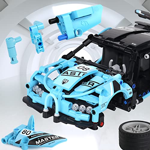 BIRANCO. Toy Car Model Building Kit - Race Car Building Set STEM Toy for Boys & Girls 8-14 Years Old, Build and Display a Popular Supercar with Pull Back. Gift Ideas for Kids Ages 6-12 (490 pcs)