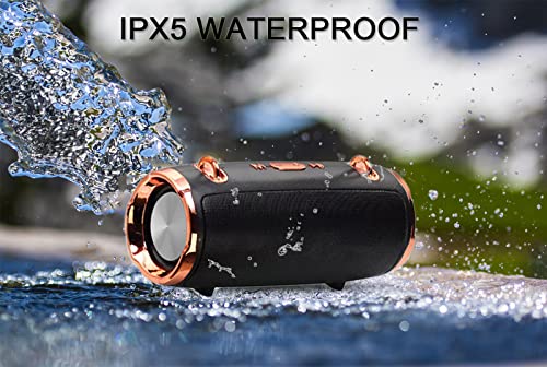CRLKSSJX Portable Wireless Bluetooth Speakers,Outdoor Sports Speakers with Bluetooth 5.0,IPX5 Waterproof,3D Stereo,8 Hours Playback time,with HD Sound for Pool, Beach, Bike, Travel