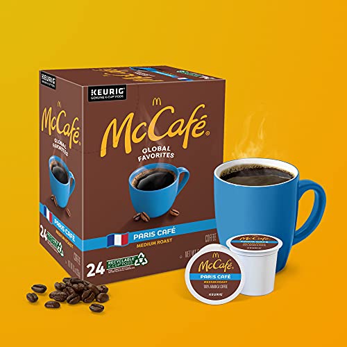 McCafe Paris Café, Single Serve Coffee Keurig K-Cup Pods, Medium Roast Coffee, 96 Count