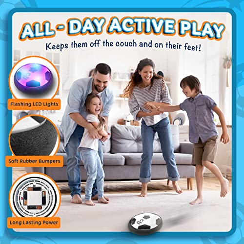 LLMoose Hover Soccer Ball - 2 Pack - Toys for Boys 4-6 - Gifts For Boys 8-12 - Birthday Gifts For Kids- Kids Toys - Stuff For Kids - Toys For Boys Age 8-12 - Toys For Kids - Indoor Games for Kids