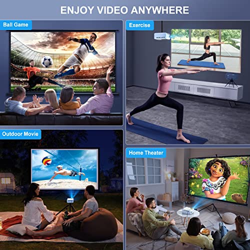 Mini Projector, Native 1080P Full HD 9000L SOPYOU Movie Outdoor Projector 4K Supported, Video Mini Portable Projector for HDMI, USB, Laptop, TV Stick, PS5, IOS & Android, U Disk
