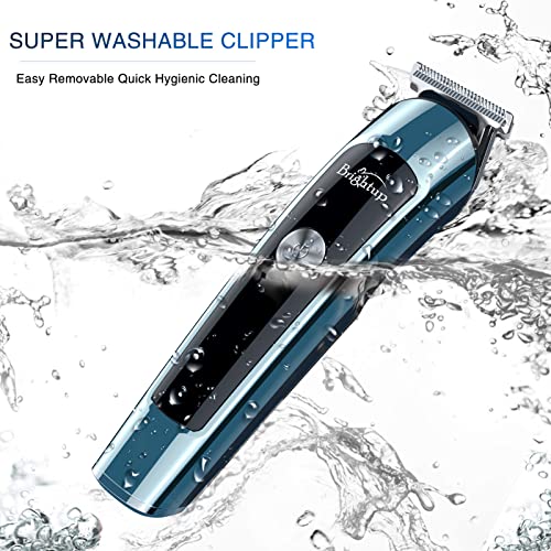 Brightup Beard Trimmer for Men, IPX7 Waterproof Beard Trimming Kit with Electric Razor, Hair Clippers, Hair Trimmer for Mustache Body Facial Nose Ear, FK-8788T
