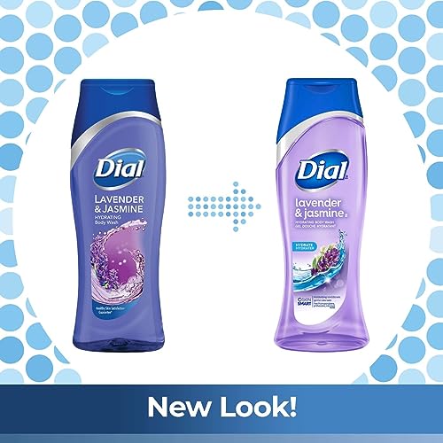 Dial Body Wash, Calm & Soothe Lavender & Jasmine Scent, 16 fl oz, Pack of 6