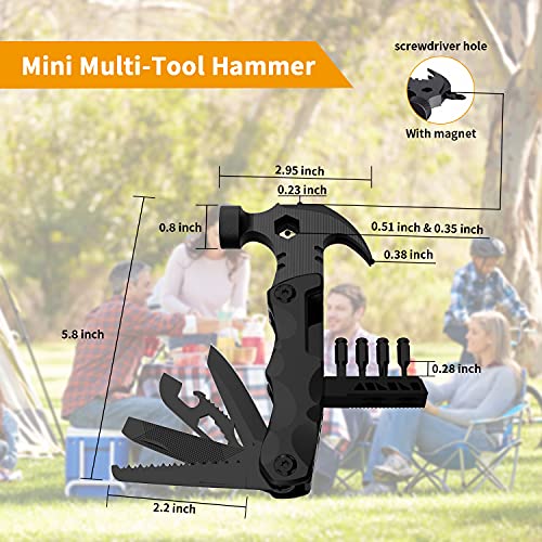 Gifts for Men Unique, WESTLEY Multitool, 15 in 1 Survival Gear, Camping Accessories, 4 Screwdrivers heads with Magnetic, Christmas Gifts for Men, Lock Function, cool gadgets for men WT15H