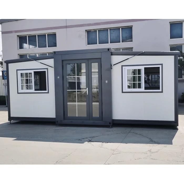 CHECK OTHER SELLERS! Zolyndo Portable Prefabricated Tiny Home 19x20ft, Mobile Expandable Plastic Prefab House for Hotel, Booth, Office, Guard House, Shop, Villa, Warehouse, Workshop