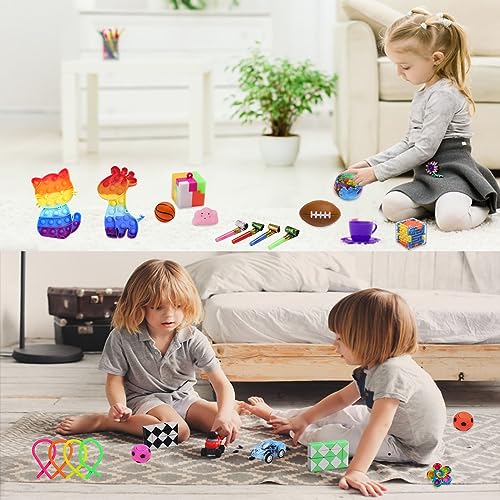 1000 Pcs Party Favors for Kids, Fidget Toys Bulk, Birthday Gift Toys, Fidgets Stocking Stuffers, Treasure Box Birthday Party, Goodie Bag Stuffers, Carnival Prizes, Pinata Filler Stuffers for Classroom