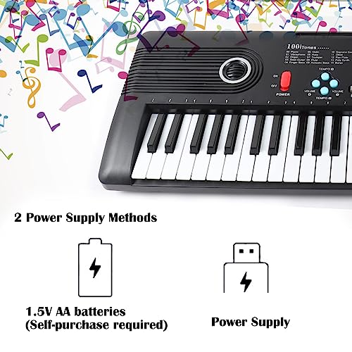 61 keys keyboard piano, Electronic Digital Piano with Built-In Speaker Microphone, Portable Keyboard Gift Teaching for Beginners, electric piano for kids